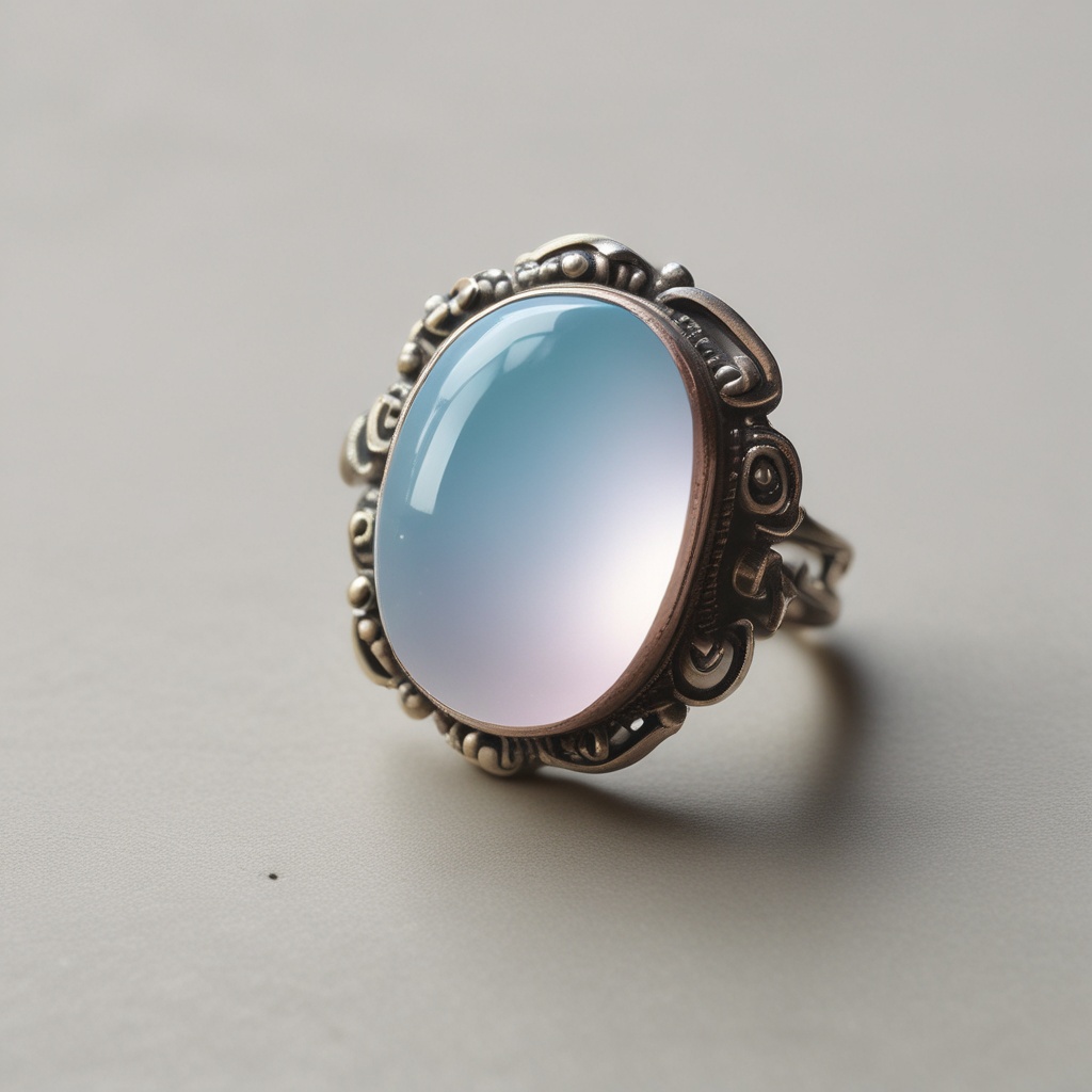 Pastel-colored glass ring number 1