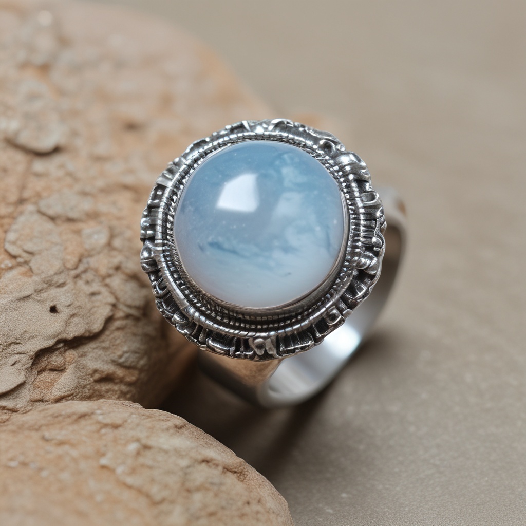 Pastel-colored glass ring number 16