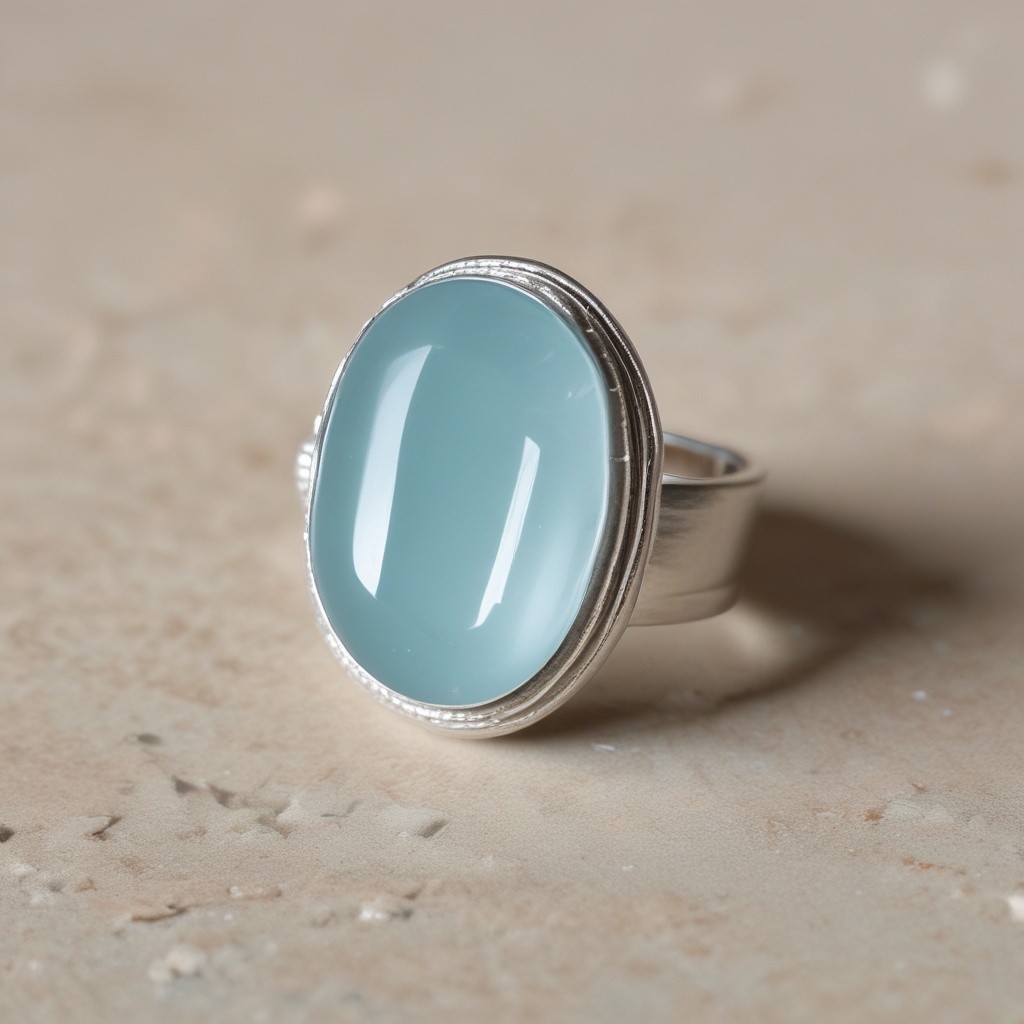 Pastel-colored glass ring number 20
