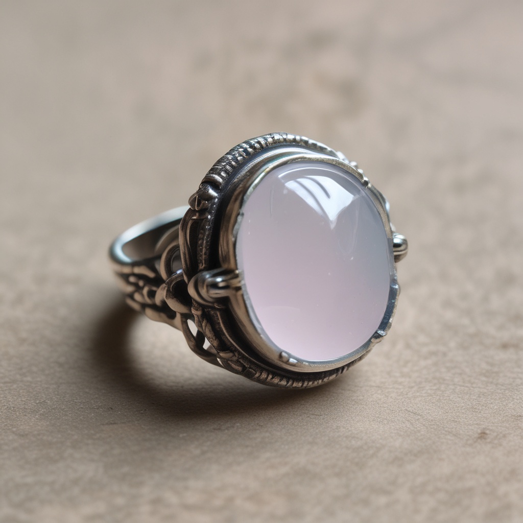 Pastel-colored glass ring number 4